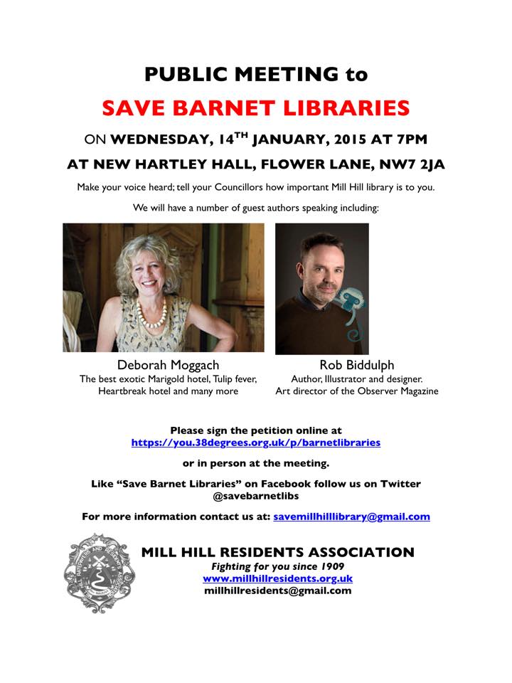 THE FUTURE AND VALUE OF LIBRARIES Wed 14 January 7 pm, Hartley Hall